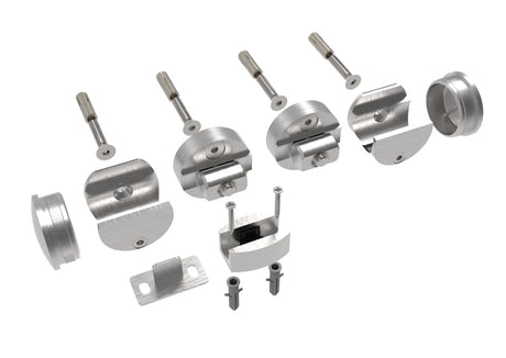 Tolóajtóhoz-rozsdamentes szerelvény garnitúra