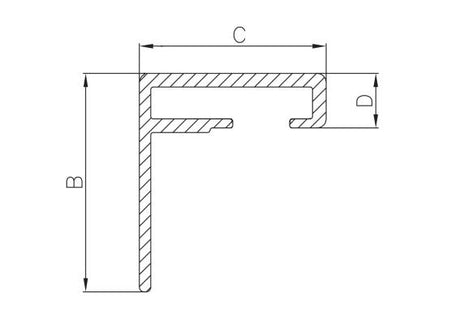 Alumínium tartókonzol H/01PVC-AL fogasléchez L=3m