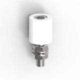 Támasztógörgő fehér PVC Zn, D42mm, white