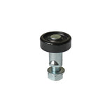 Gumigyűrűs támasztó görgő-fekete PVC Zn,