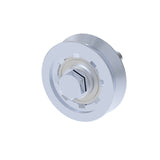 Rozsdamentes görgő tolókapuhoz-V, INOX, D80mm