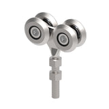 Függőkapu görgő (2x2), Zn, 33x34 mm sínhez