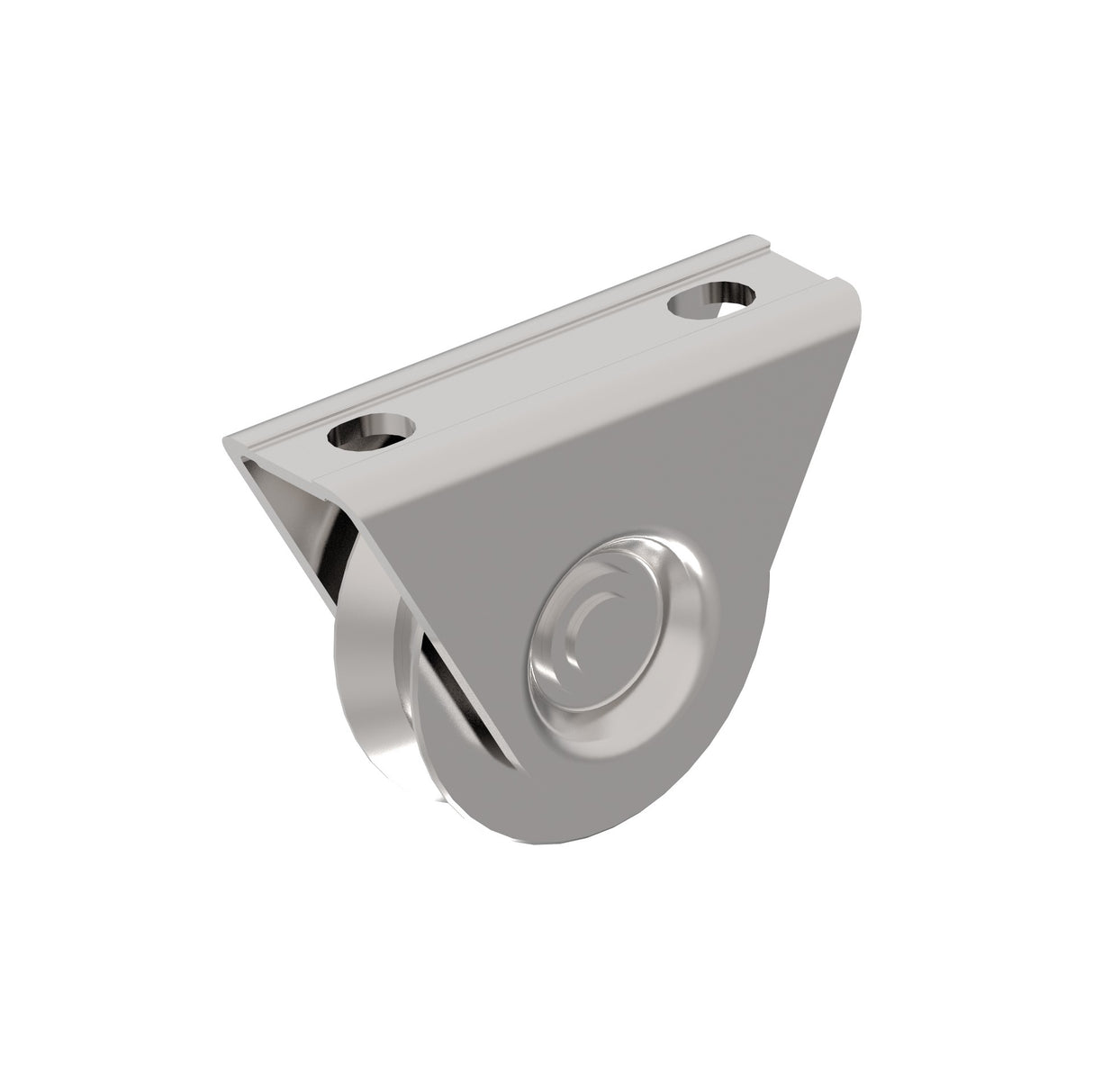 Csavarozható talpú tolókapu görgő, V, D100