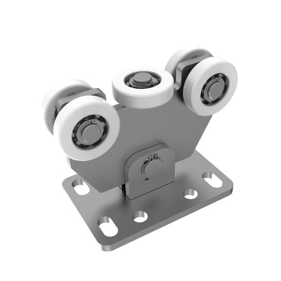 Zajmentes görgőcsoport 60x60mm úszókapuprofillhoz