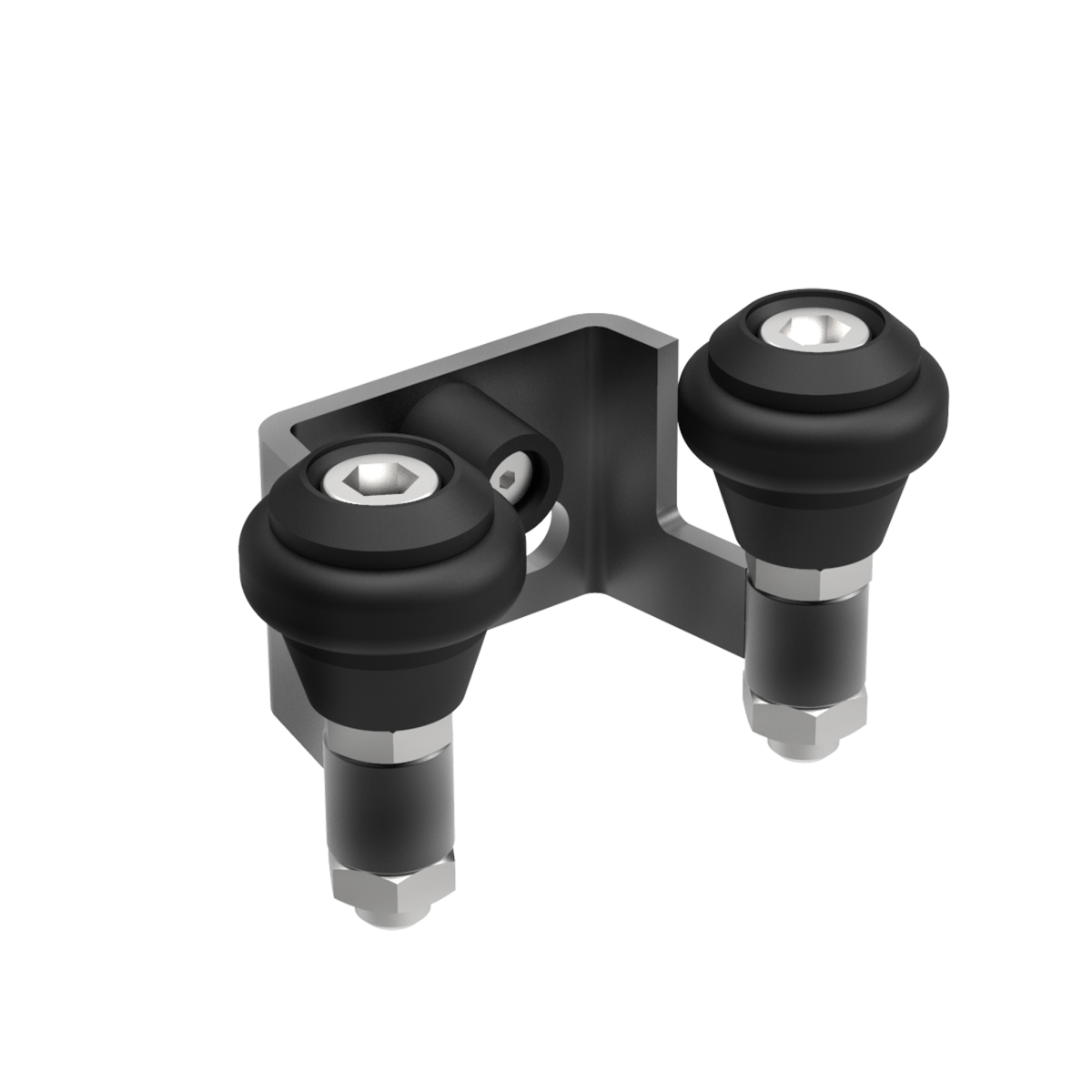 Felső megvezető-ütköző, Zn, profile 60mm, antracit