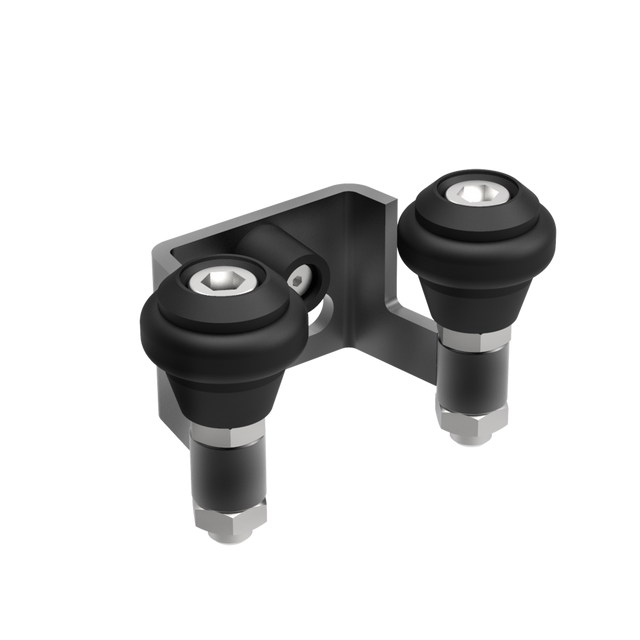 Felső megvezető-ütköző, Zn, profile 60mm, antracit