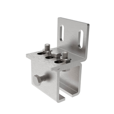 Tartókonzol függősínhez - oldalsó, INOX, 42x54mm