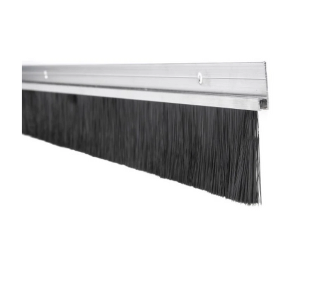 Alumínium tömítőcsík kefével ajtókhoz és kapukhoz