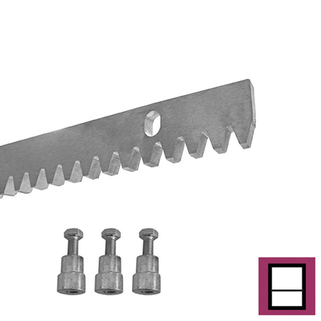 Horganyzot acél fogasléc, 30x12mm, L1m, max 2200kg