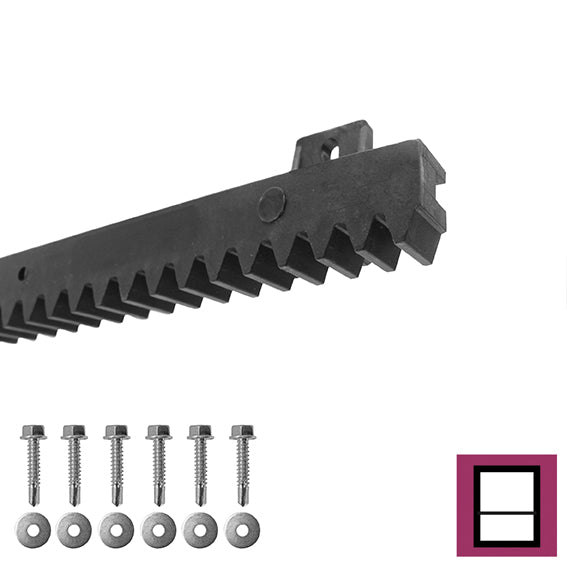 PVC-acélmagos fogasléc,27x18mm,L1m,max 700kg