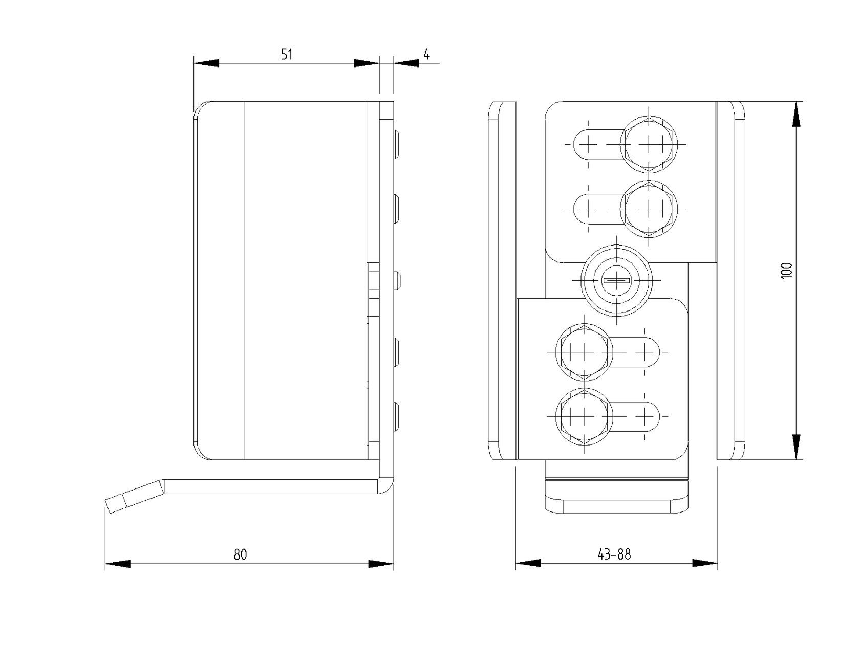 Támasztó-felfutó konzol Zn