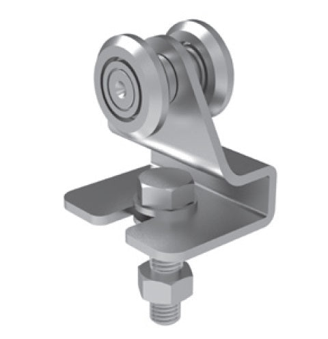 Függőkapu görgő (2x1), Zn, 33x34 mm sínhez