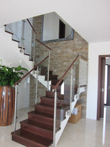 Oldalsó rögzítésű középső oszlop üvegkorláthoz