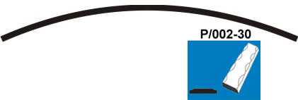 Egyszerű kapuív P/002-30x5, P200, L2950mm