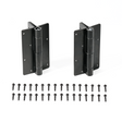 Aluminum Self-Closing Hinges with High Load Capacity – Black
