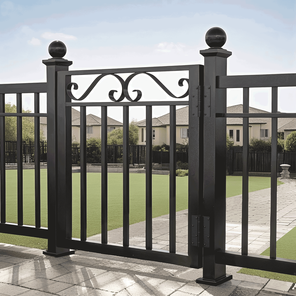 Aluminum Self-Closing Hinges with High Load Capacity – Black