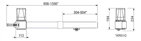 CAME hajtás kétszárnyú kapukhoz, készlet