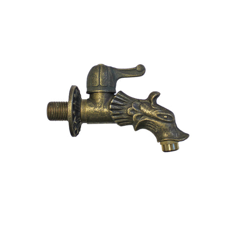 Sárkányfej rövid csaptelep-sárgaréz Brass, 1/2" zá