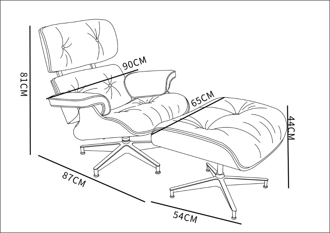 Ergonómiailag tökéletes bőrfotel replik dió