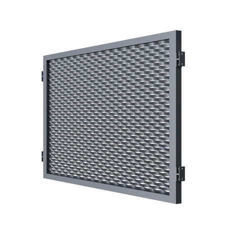 Alumínium kerítéselem 2000x1200mm expandált fém antr.
