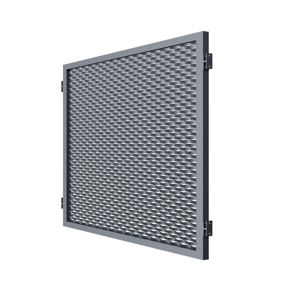 Alumínium kerítéselem 2000x1500mm expandált fém antr.