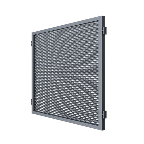 Alumínium kerítéselem 2000x1500mm expandált fém antr.
