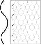 Rácselem-hulámhalított sima laposvas 12x6,L2650mm