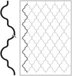 Hajlított rácselem-sima laposvas 12x6,L2400mm