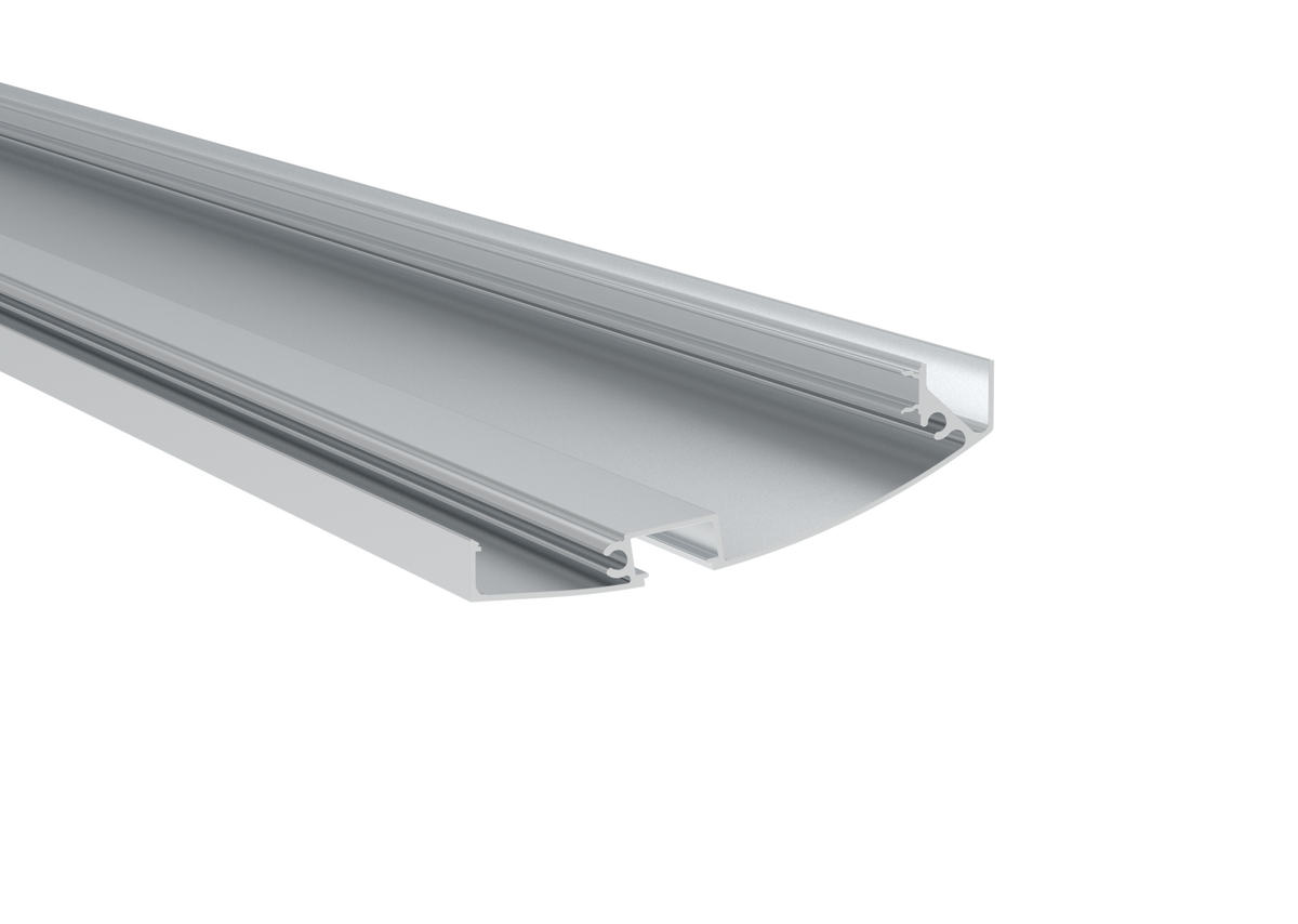 Aluminum profile for a self-supporting glass canopy