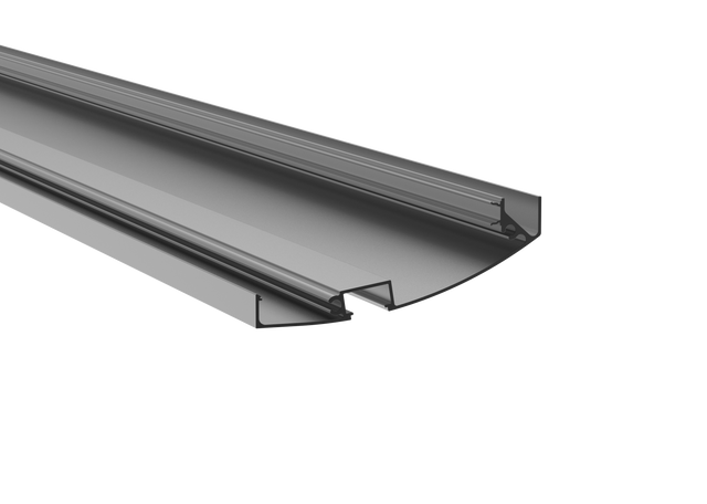 Aluminum profile for a self-supporting glass canopy