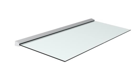 Előtető aluprofil síküveghez