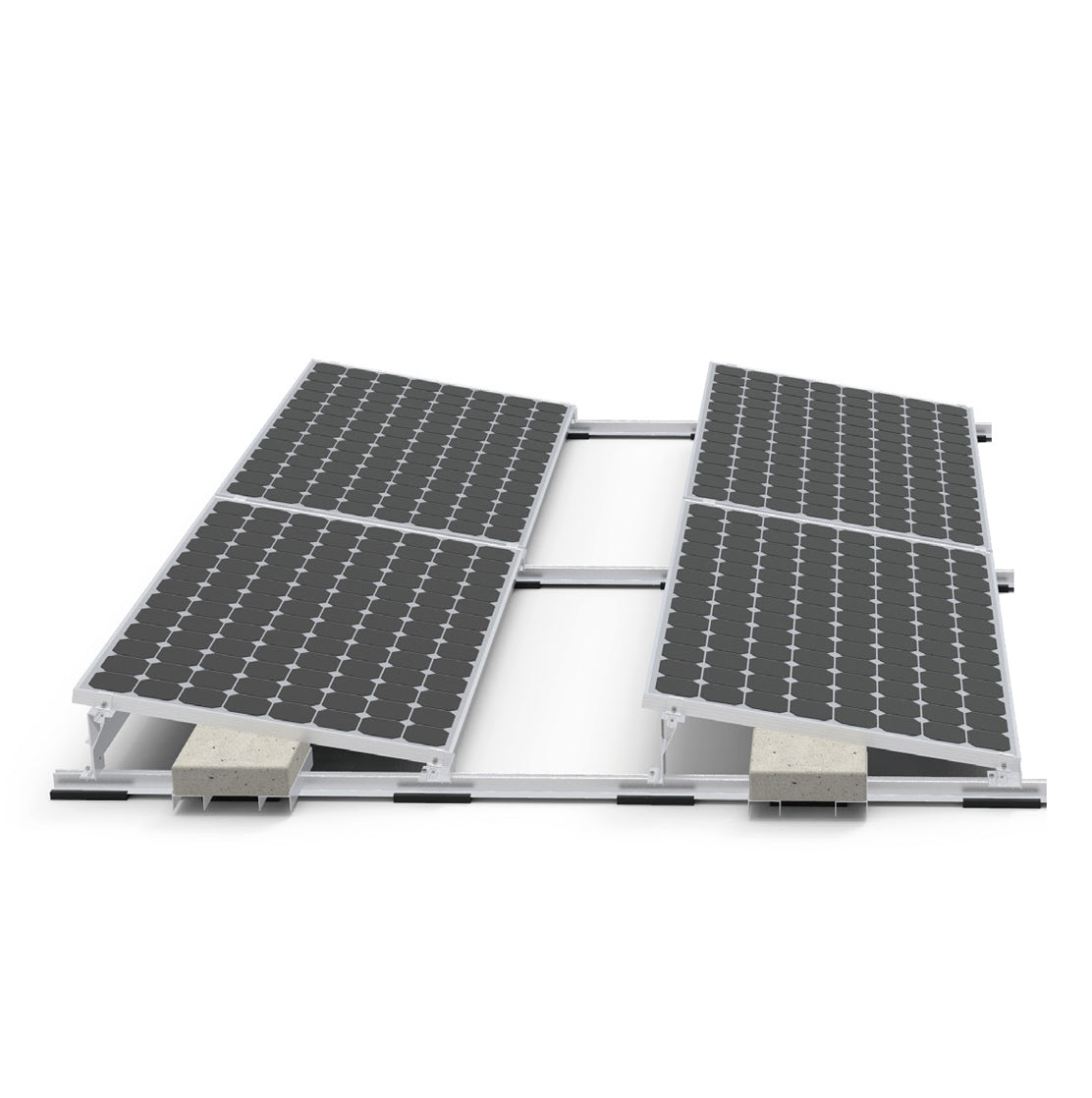 Set pre rovnú strechu 2x2  vých./záp. - PRO S 15°