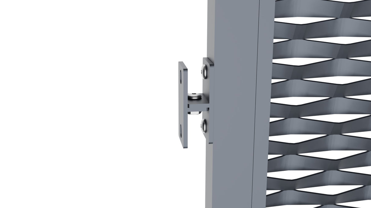 Alumínium kerítéselem 2000x1500mm expandált fém antr.