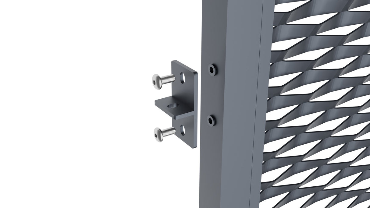 Alumínium kerítéselem 2000x1500mm expandált fém antr.