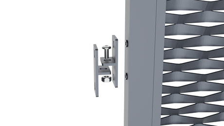 Alumínium kerítéselem 2000x1200mm expandált fém antr.
