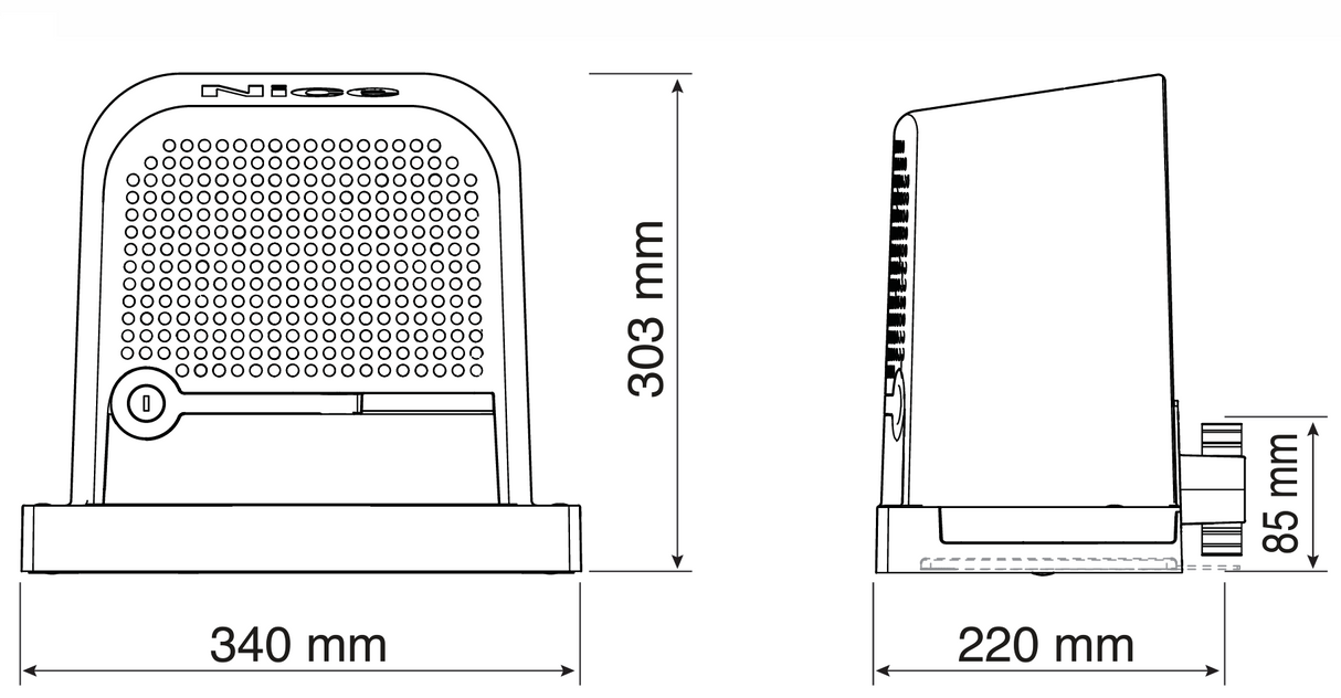 NICE automata toló/úszókapu meghajtószet max 400kg