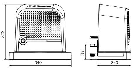 Úszó/tolókapu automata mozgató max 600kg-NICE