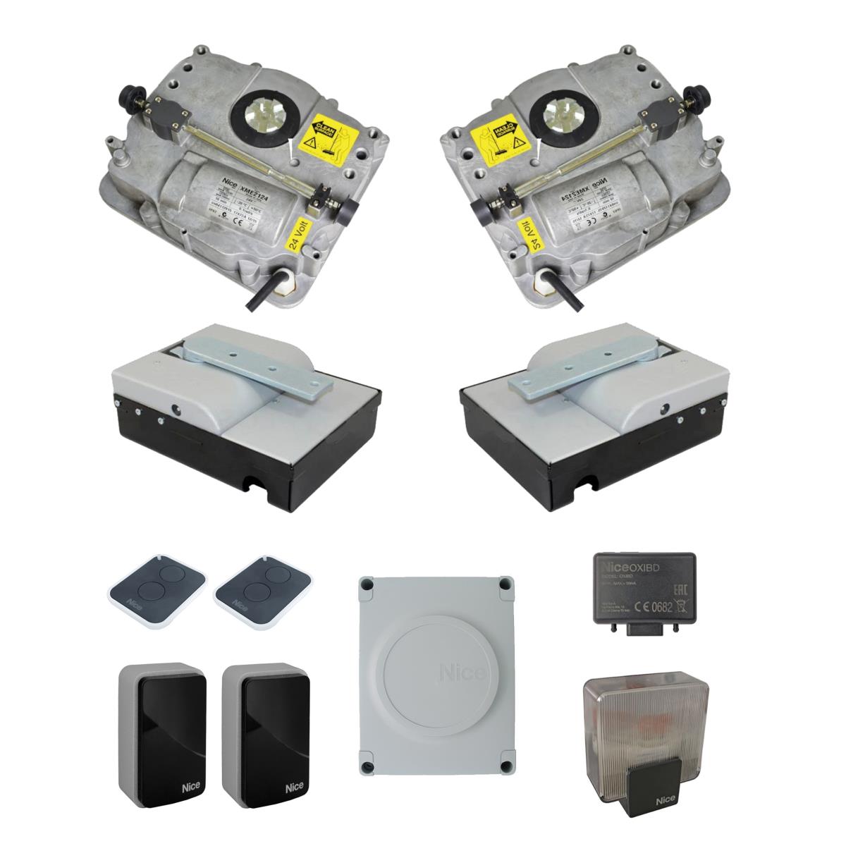 Földalatti meghajtókészlet kétszárnyú kapuhoz