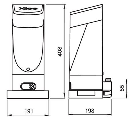 NICE automata toló/úszókapu mozgató set, max 400kg