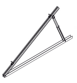 Rögzítő háromszög állítható 30°-60°