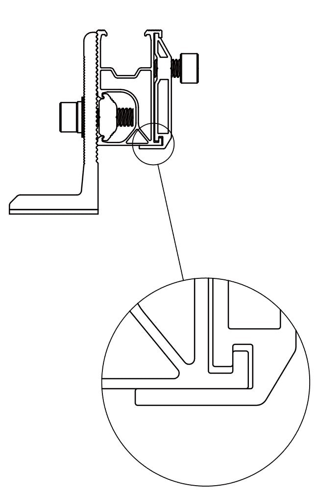 SFR-01 összekötő a szerelőprofilhoz - szett 1