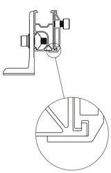 SFR-01 összekötő a szerelőprofilhoz - szett 1
