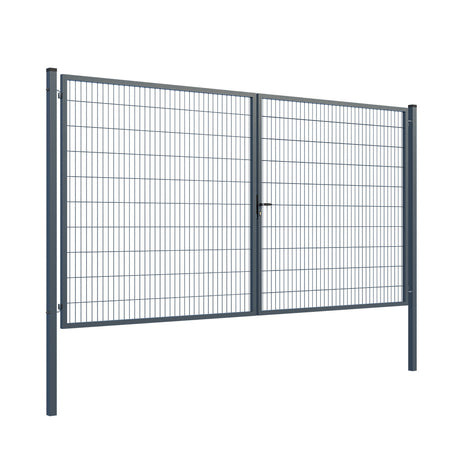 Brána 2kr. SQUARE ZnPVC 4000x2000mm, antracit