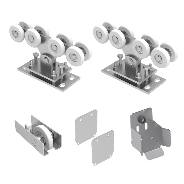 Alumínium görgőszett úszókapuhoz 4m-ig. 90x99mm