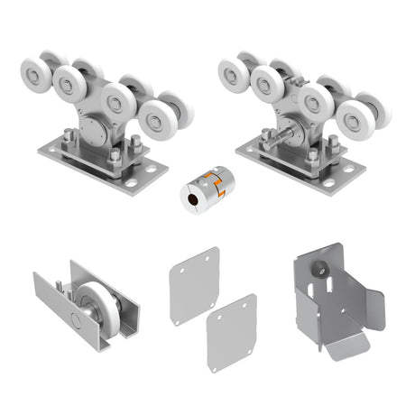 Alumínium görgőszett úszókapuhoz 4m-ig. 90x99mm