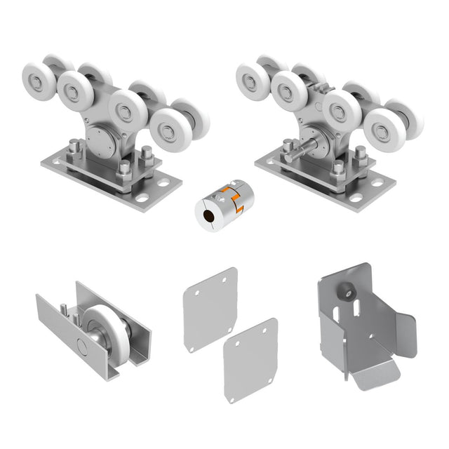 Alumínium görgőszett úszókapuhoz 4m-ig. 90x99mm