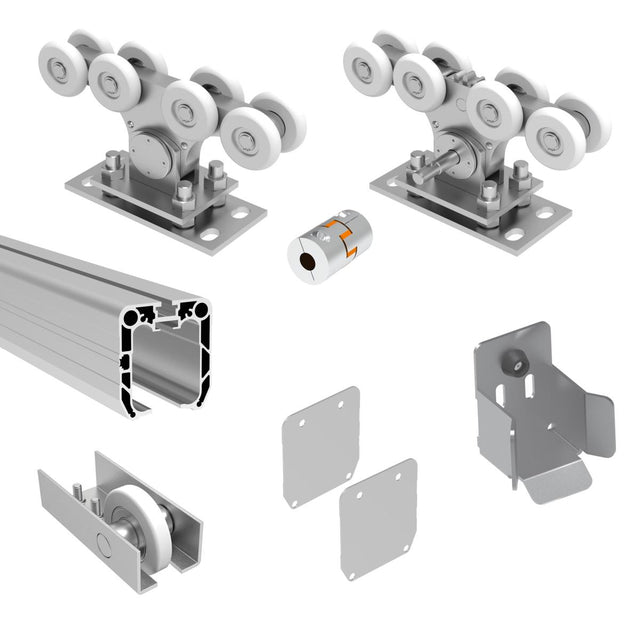 Alumínium úszókapu szett 4m-ig, 90x99mm