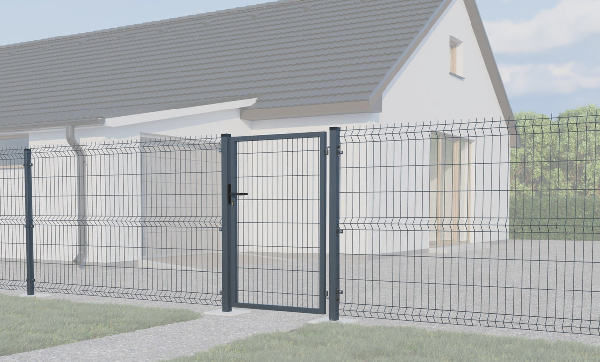 Bránka 1kr. SQUARE ZnPVC 1000x1500mm, antracit