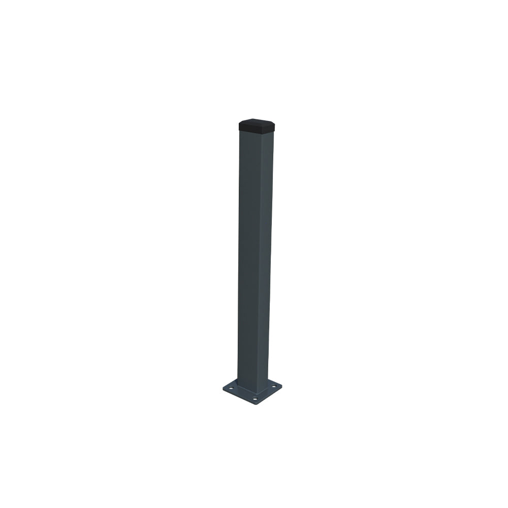 Oszlop 60x40mm talppal ZnPVC 1400mm antracit