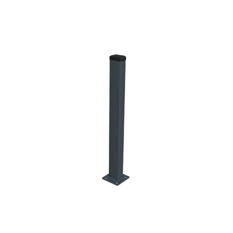 Oszlop 60x40mm talppal ZnPVC 1400mm antracit